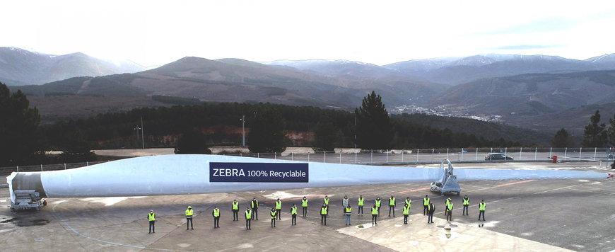 ZEBRA project achieves key milestone with production of the first prototype of its recyclable wind turbine blade